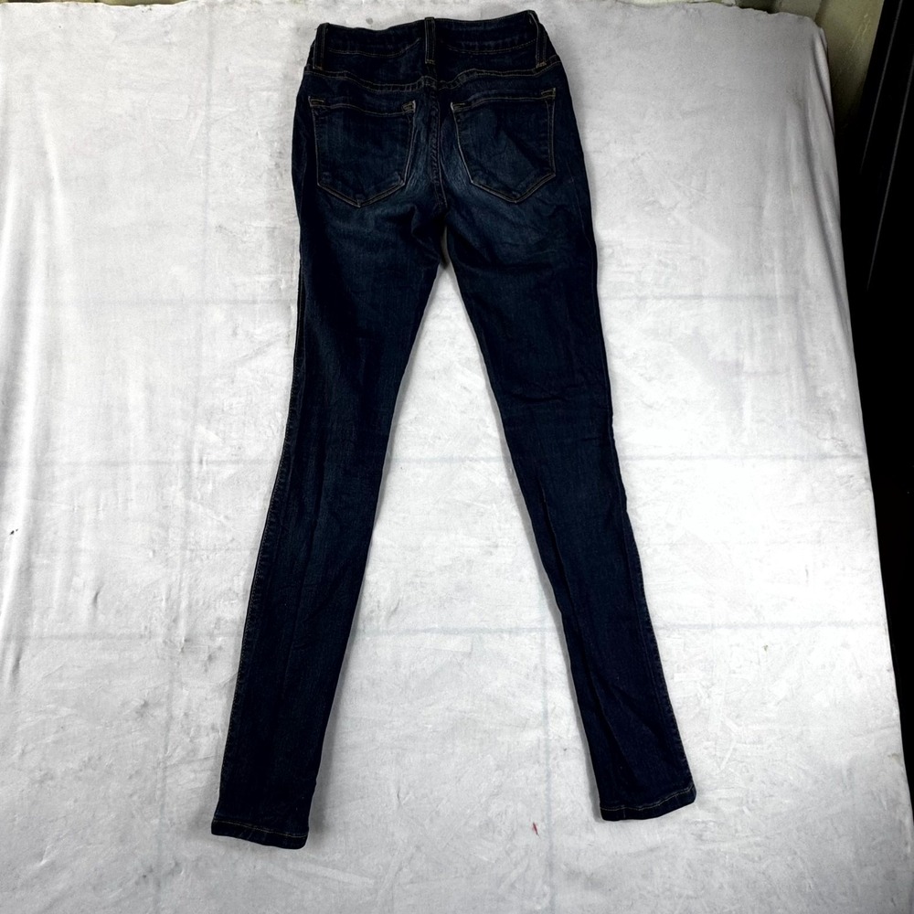 Fashion Nova Jeans Womens 1 W24 Blue Denim Stretch 5 Pockets USA Made Skinny Leg